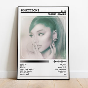 Ariana Grande Positions Inspired Vintage Style Movie Poster 