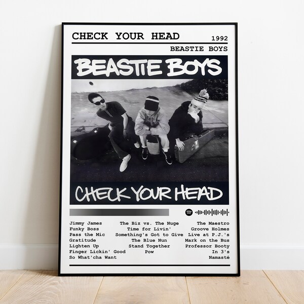 Beastie Boys Poster Print | Check Your Head Poster | Music Poster | Album Cover Poster | Wall Decor | Music Gift | Room Decor