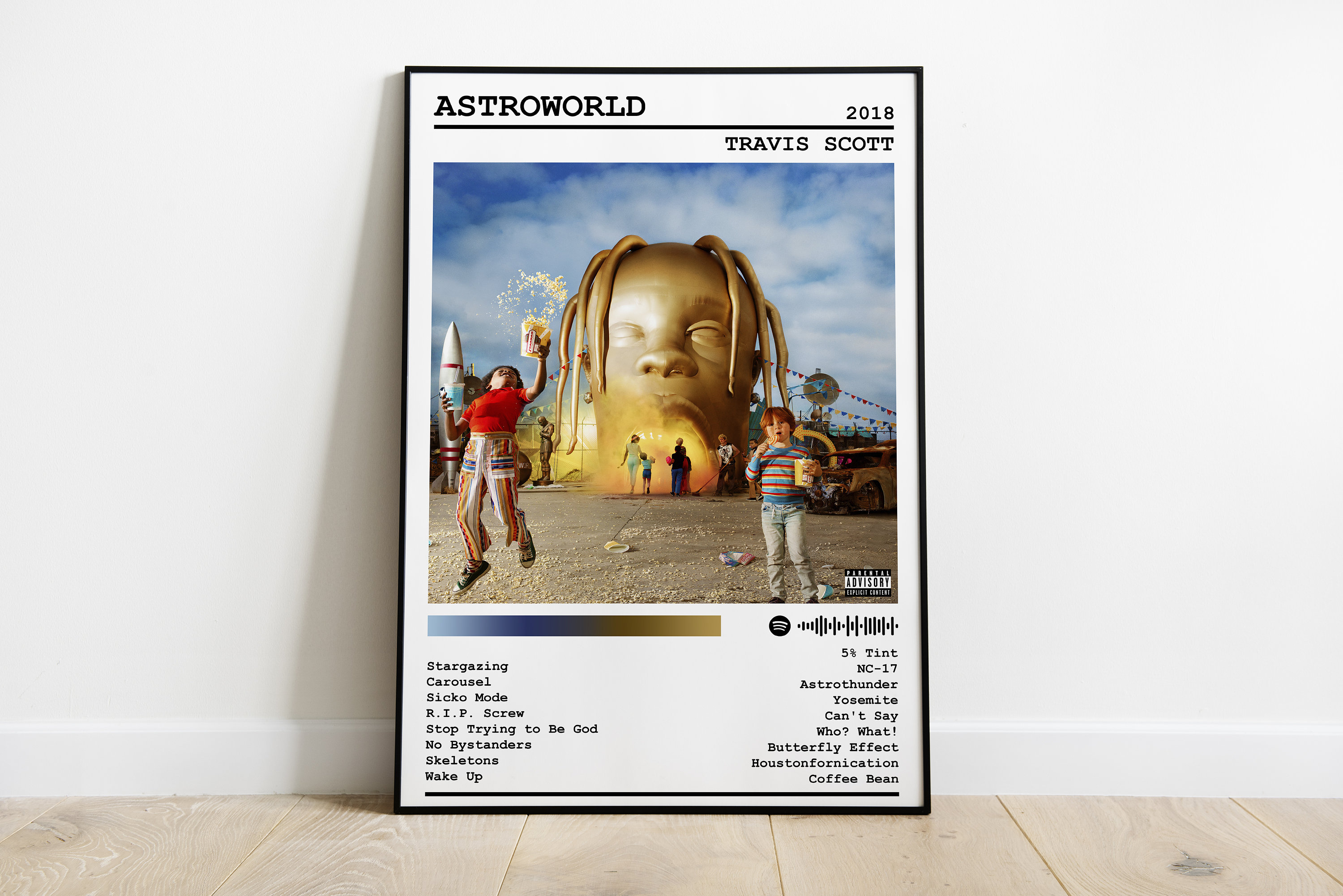 Travis Scott Poster Print Astroworld Poster Music Poster Album Cover Poster  Wall Decor Music Gift Room Decor 