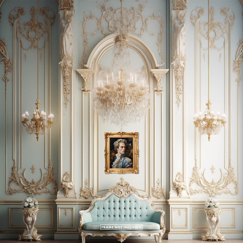 Dashing Rococo Prince Charming Vintage Oil Painting Art - Etsy Australia