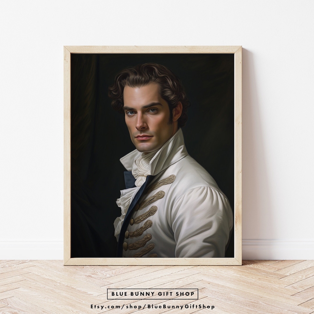 ロココ調紳士の肖像画プリント｜ヴィンテージ貴族の油絵 - Etsy 日本