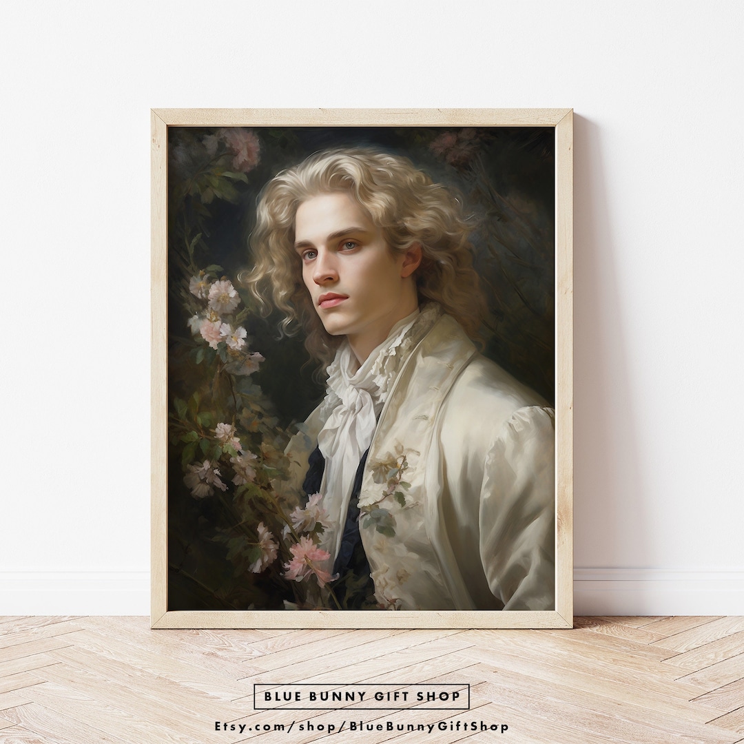 Portrait of Rococo Prince | Vintage Oil Painting Art Print | French ...