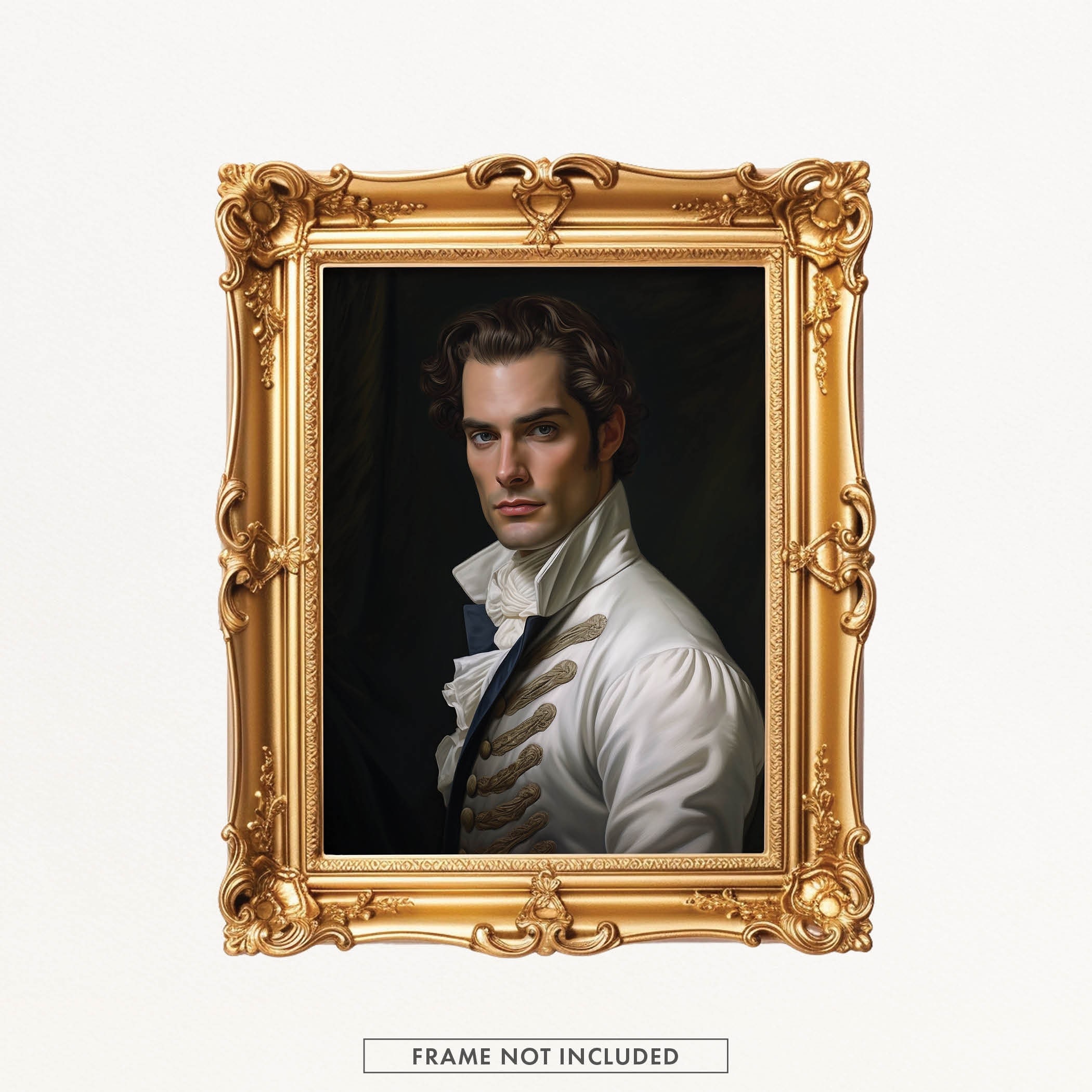 ロココ調紳士の肖像画プリント｜ヴィンテージ貴族の油絵 - Etsy 日本