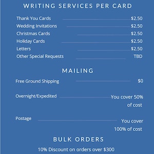 Handwriting Service for Custom Handwritten Cards, Notes, Letters, Etc ...