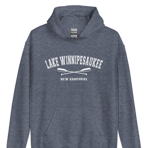 Lake Winnipesaukee Hoodie | Lake Winnipesaukee Shirt, Lake Winni Hooded Sweatshirt, Lake Winnipesaukee Gift