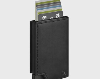 Slim Leather RFID Blocking Wallet Father's Day Gift Front Pocket Dad, Husband, Grandpa EDC