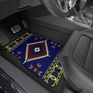 Southwestern, Navajo, Azteken, Western Fahrzeug Bodenmatten (2) Autoteile, Zubehör, Dekor/Bodenschutz, Teppiche