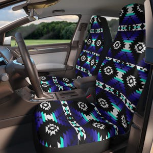 Southwestern Vehicle Seat Covers, Tribal Seat Protectors, Boho Vehicle Accessories, Western Car Interior