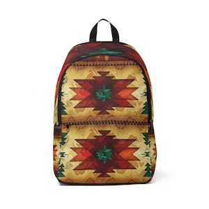 Aztec Backpack, Southwestern School Bag, Western Travel Bag, Navajo Travel Essentials
