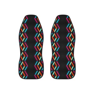 Vibrant Geometric Car Seat Covers, Unique Auto Accessories for Car Enthusiasts, Boho Car Decor, Gift for Road Trips, Colorful Vehicle [...]