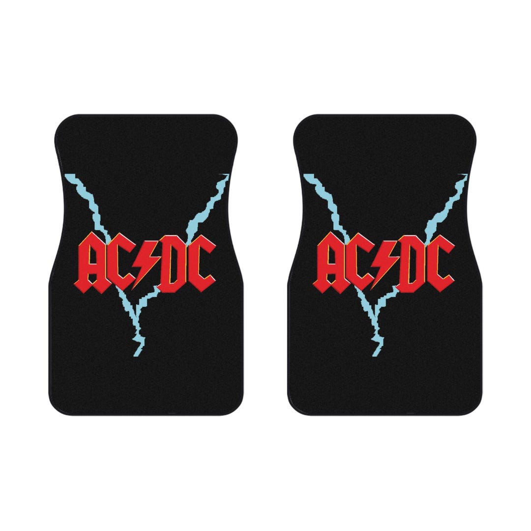AC DC Vehicle Floor Mats (2) Auto Accessories Decor Rock N Roll Band ...