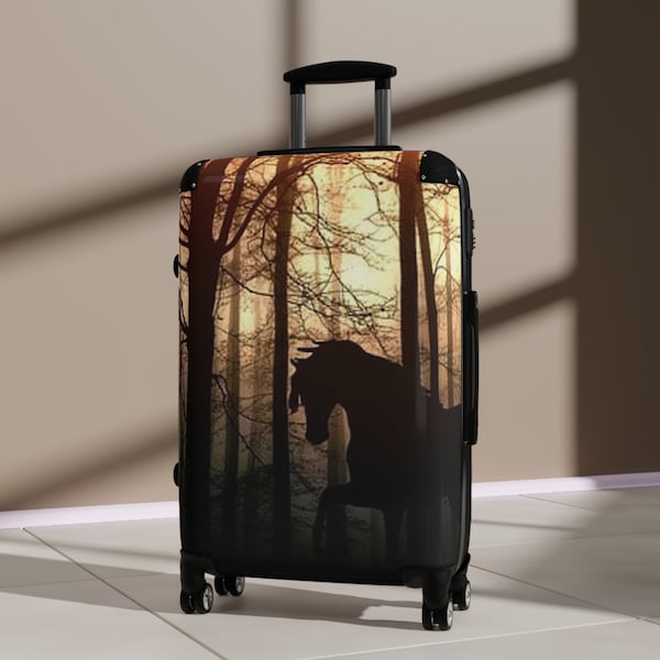Horse Lover's Forest Suitcase/Luggage/Carry-On/Travel Accessories & Decor/Travel Bag/Weekender, Overnight Bag/Tote/Backpack/Purse