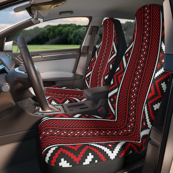 Navajo Aztec Southwestern Native American Western Tribal Bucket Seat Covers Accessories Decor Parts Slips Protectors/Asiento del Vehiculo