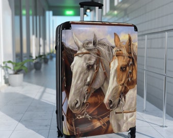 Western Horses Luggage Cowgirl Suitcase Cowboy Travel Accessories Ranch Decor Carry On All Tote Rustic Baggage
