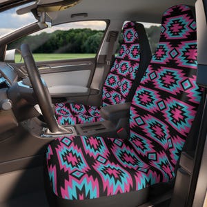Navajo Vehicle Seat Covers, Bohemian Car Accessories, Stylish Seat Protectors, Unique Gifts for Car Lovers, Festival & Road Trip Decor