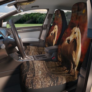 Pokrowce na siedzenia samochodowe Buckskin Horse Cowgirl Western Bucket Seat Slips Części samochodowe Akcesoria Dekoracje Elektronika
