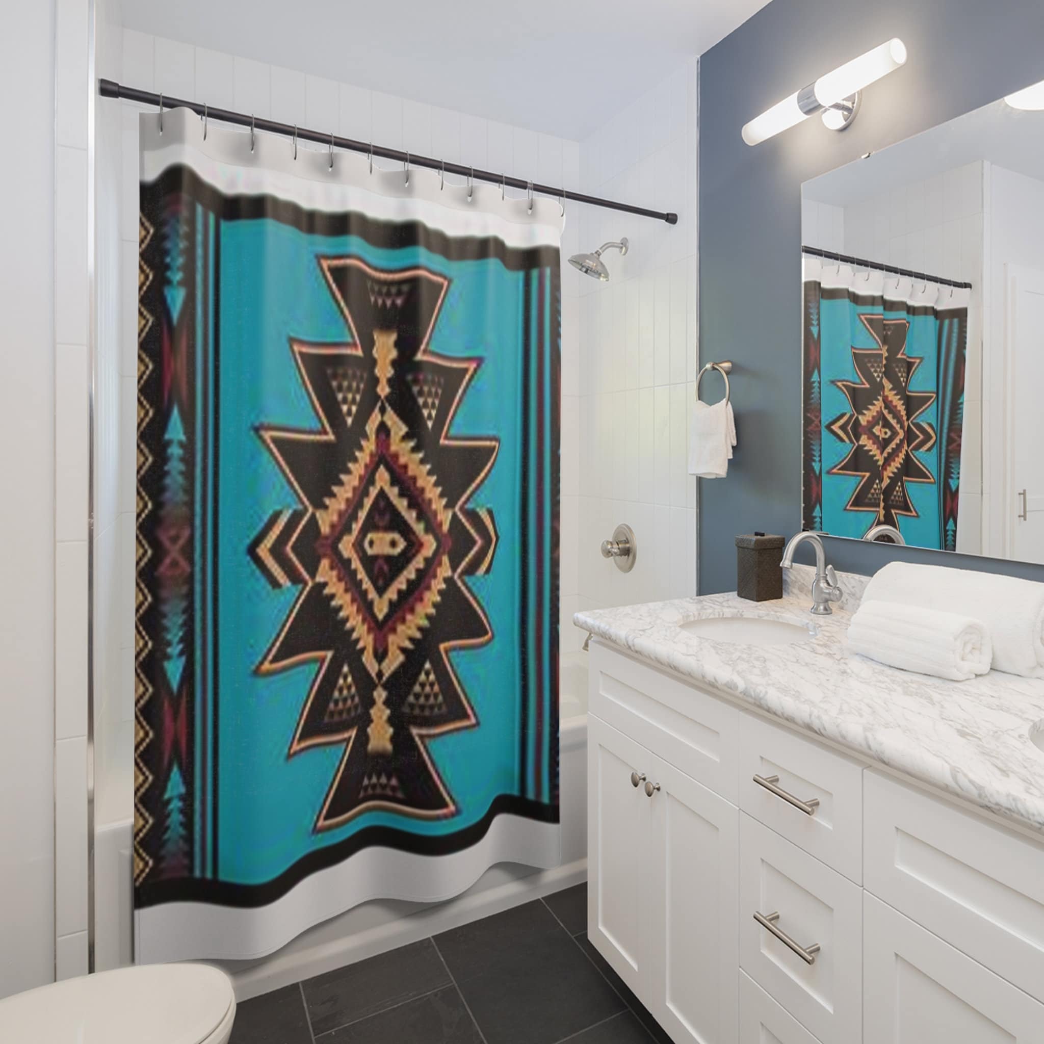 Aztec, Navajo, Southwestern, Native American, Western Shower Curtain