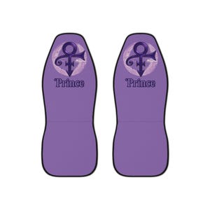 Purple Prince Autositzbezüge, Musikfanzubehör, einzigartiges Autodekor, Geschenk für Popkulturliebhaber, stilvoller Fahrzeugschutz