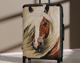 Horse Lovers Suitcase Western Luggage Cowgirl Travel Accessories Decor Carry On All