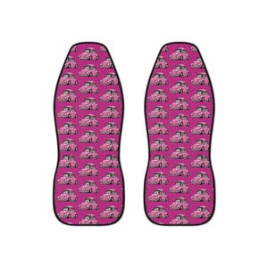 Pink VW Bug Seat Covers, Unique Auto Accessory, Cute Gift for Car Lovers, Stylish Protection for Your Seats