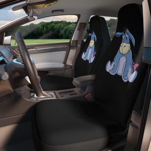 Cute Eeyore Car Seat Covers, Disney Decor, Car Accessories, Unique Gift, Road Trip Essentials, Car Interior Upgrade