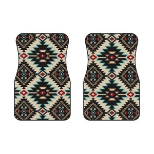 Aztec, Navajo, Southwestern Vehicle Floor Mats (2) Auto Accessories, Parts and Decor