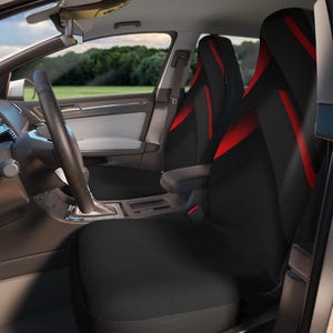 Classy Red Black Vehicle Bucket Seat Slip Covers Auto Parts Accessories Decor Car Seat Covers Bucket Seat Covers