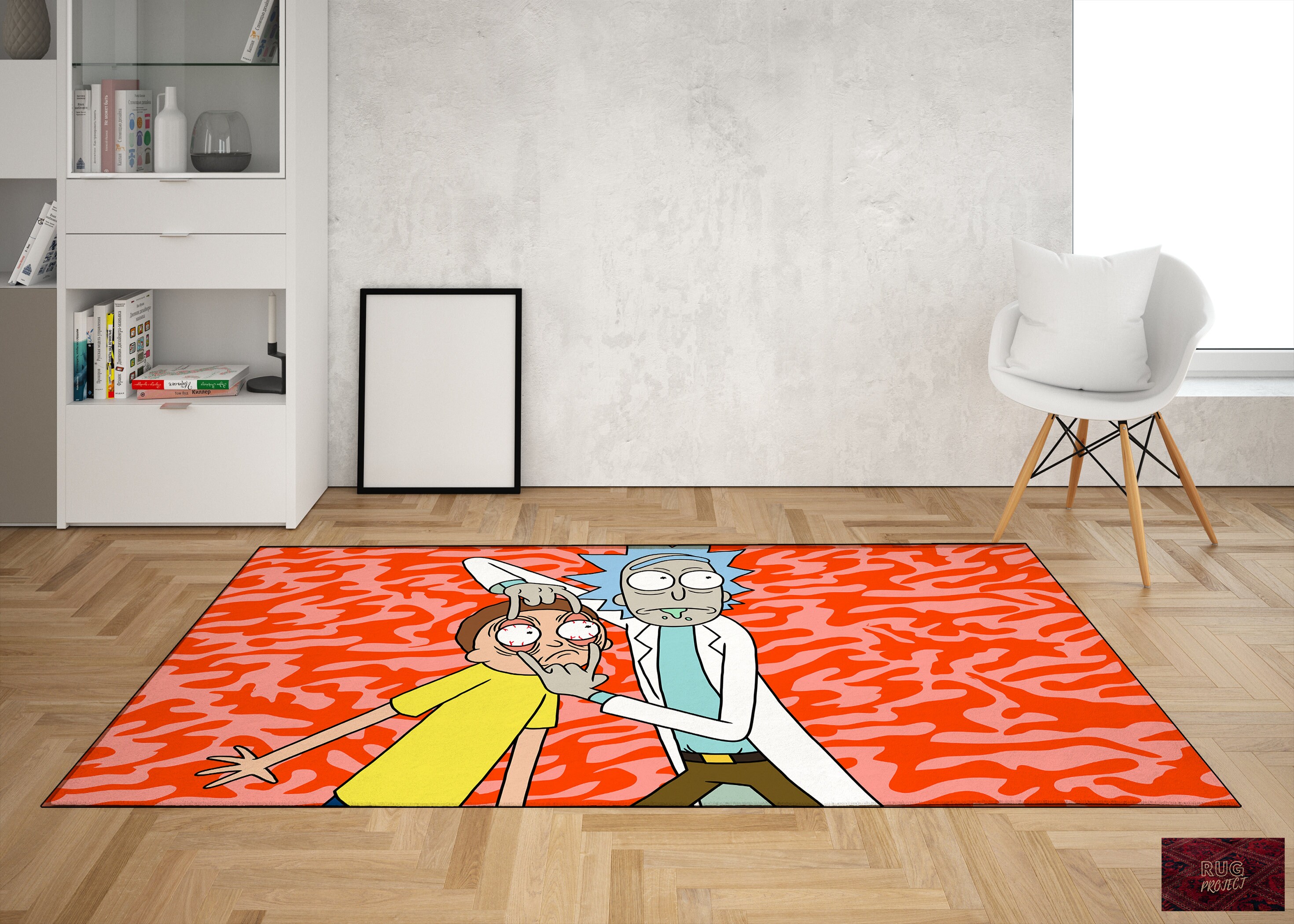 Discover Rick Anime Rug, Rickandmorty Anime Rug, Anime Gift Rug, Gift for the home, Gift for the him, Gift for the anime