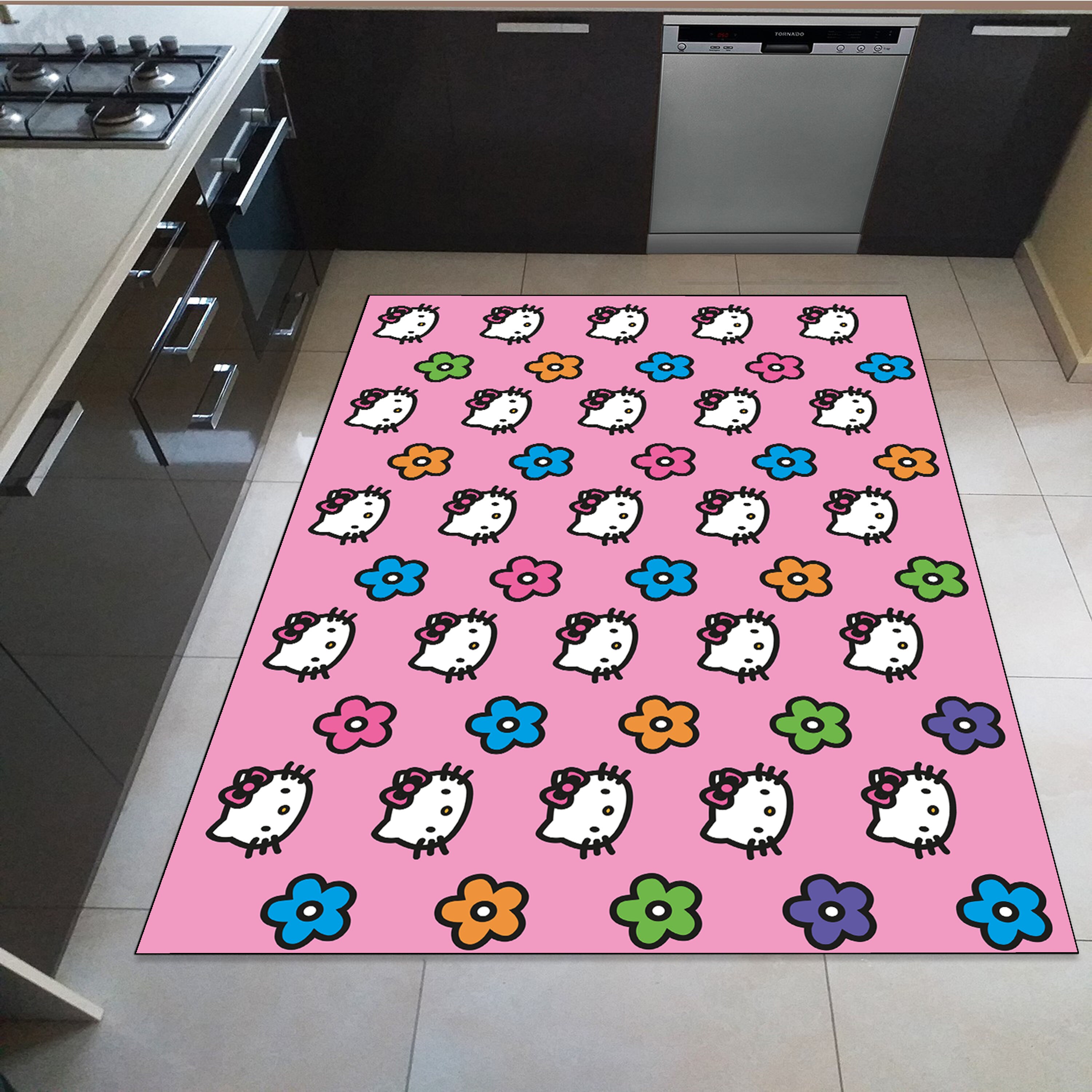 Discover Kitten Cat Design Rug, Animation Rug, Popular Rug, Modern Rug, Custom Rug, Adult Rug, Fantastic Rug