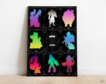 Omega Strikers Poster Print | Gaming Poster | Room Decor | Wall Decor | Gaming Decor | Gaming Gifts | Video Game Poster | Video Game Print