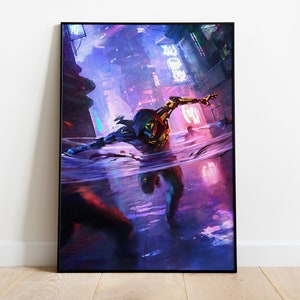 Ghost Runner Poster Print | Gaming Poster | Room Decor | Wall Decor | Gaming Decor | Gaming Gifts | Video Game Poster | Video Game Print