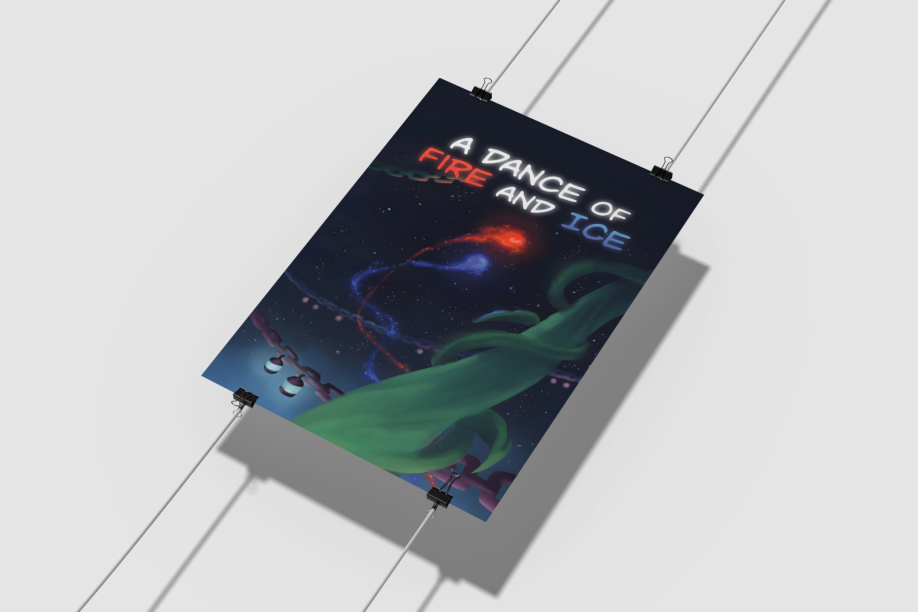 A Dance of Fire and Ice Poster Print | Gaming Poster | Room Decor ...