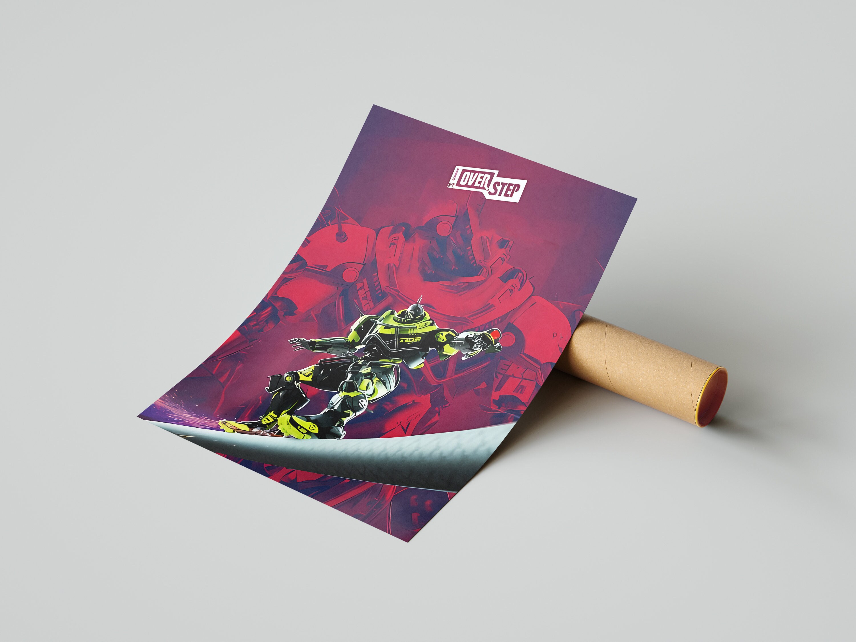 Overstep Sign Overstep Poster Print | Gaming Poster | Room Decor | Wall Decor ...