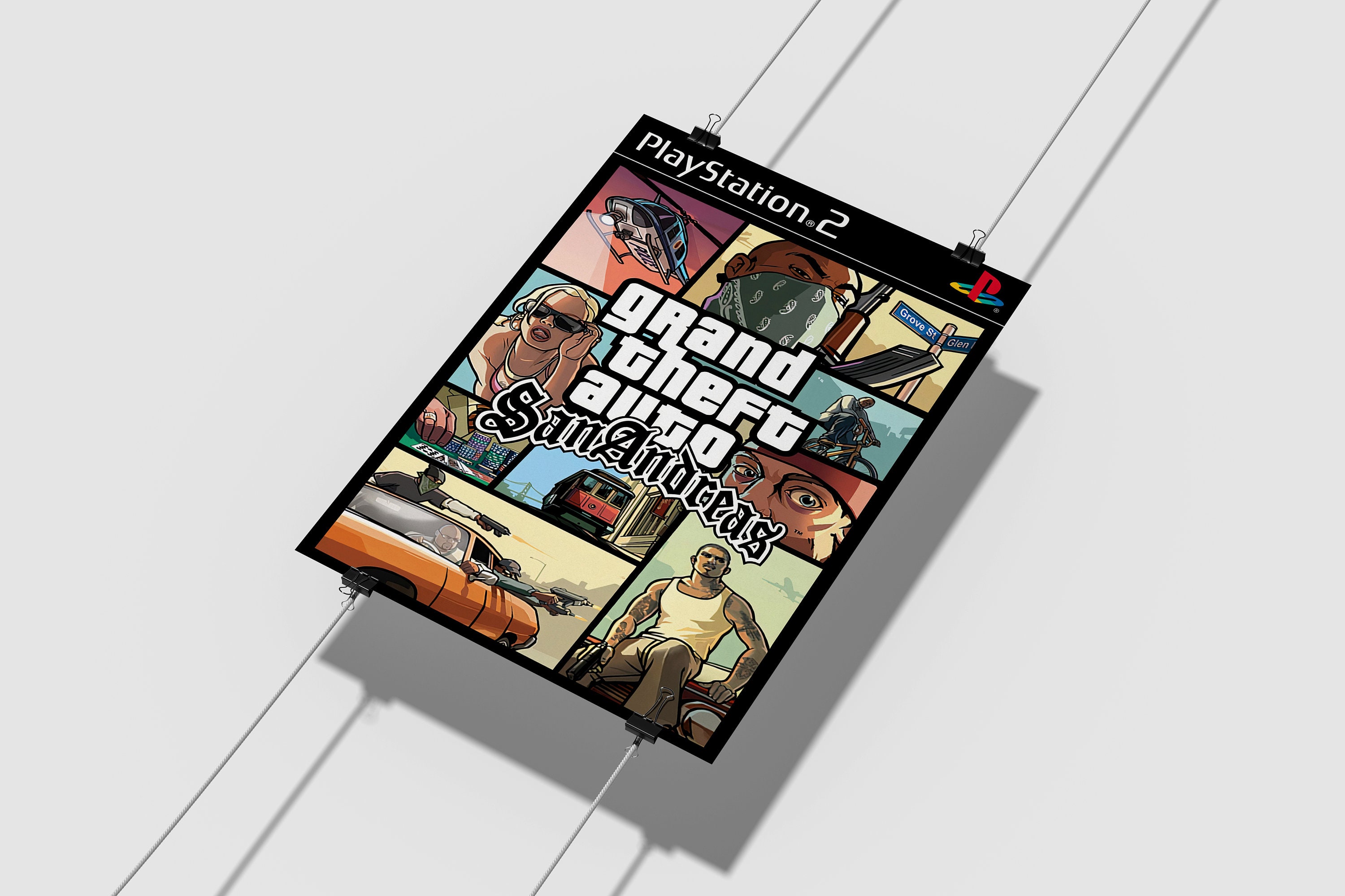 Grand Theft Auto: San Andreas Poster Print Gaming Poster Room Decor ...