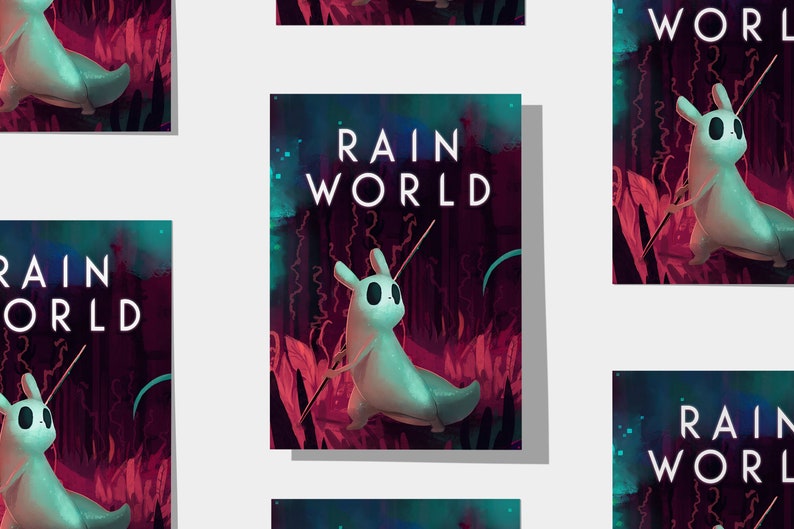 Rain World Poster Print Gaming Poster Room Decor Wall Decor Gaming Decor Gaming Gifts Video Game Poster Video Game Print image 5