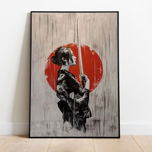 Japanese Art Poster Print | Gaming Poster | Room Decor | Wall Decor | Gaming Decor | Gaming Gifts | Video Game Poster | Video Game Print