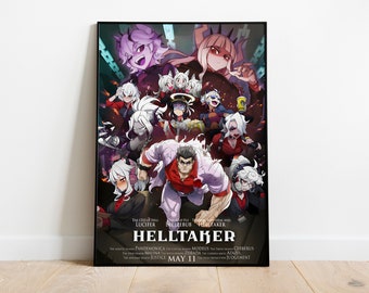 Helltaker Poster Print | Gaming Poster | Room Decor | Wall Decor | Gaming Decor | Gaming Gifts | Video Game Poster | Video Game Print