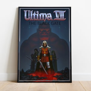 Ultima 7 The Black Gate-posterafdruk | Gamingposter | Kamerdecoratie | Wanddecoratie | Gamingdecoratie | Gamingcadeaus |Videogameposter|Videogameprint