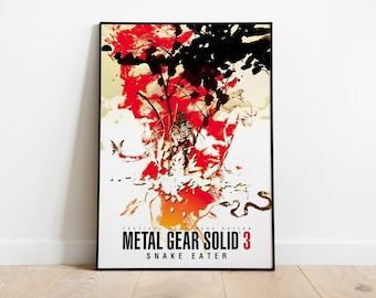 Metal Gear Solid 3 Poster Print | Gaming Poster | Room Decor | Wall Decor | Gaming Decor | Gaming Gifts | Video Game Poster|Video Game Print