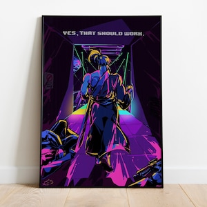 Katana Zero Poster Print | Gaming Poster | Room Decor | Wall Decor | Gaming Decor | Gaming Gifts | Video Game Poster | Video Game Print