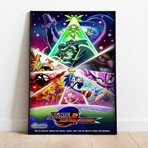 Sonic-posterafdruk | Gamingposter | Kamerdecoratie | Wanddecoratie | Gamingdecoratie | Gamingcadeaus | Videogameposter | Videogameafdruk