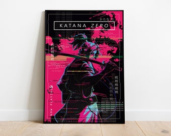 Katana Zero Poster Print | Gaming Poster | Room Decor | Wall Decor