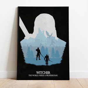 Witcher Poster Print | Gaming Poster | Room Decor | Wall Decor | Gaming Decor | Gaming Gifts | Video Game Poster | Video Game Print