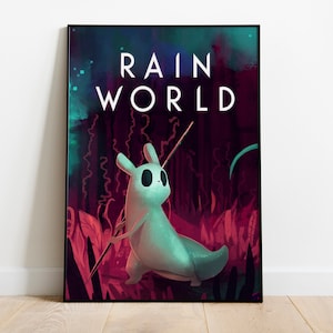 Rain World Poster Print Gaming Poster Room Decor Wall Decor Gaming Decor Gaming Gifts Video Game Poster Video Game Print image 1