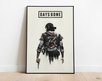 Days Gone Poster Print | Gaming Poster | Room Decor | Wall Decor | Gaming Decor | Gaming Gifts | Video Game Poster | Video Game Print