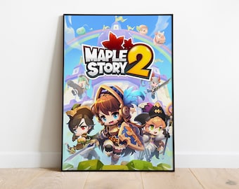 Póster de Maple Story 2 / Póster de juegos / Decoración de habitaciones / Decoración de paredes / Decoración de juegos / Regalos de juegos / Póster de videojuegos / Impresión de videojuegos