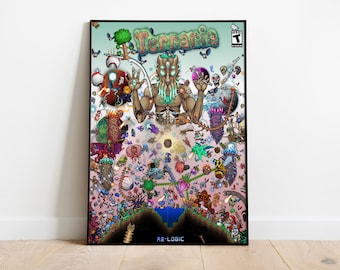 Game Terraria 5 Difficulty of All Bosses Tier List vintage Art Canvas  Poster Wall Art Decor Print Picture Paintings for Living Room Bedroom  Decoration Frame:20×30inch(50×75cm) : : Home & Kitchen