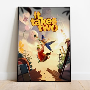 It Takes Two Poster Print | Gaming Poster | Room Decor | Wall Decor | Gaming Decor | Gaming Gifts | Video Game Poster | Video Game Print