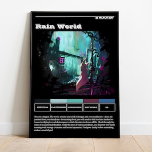 Rain World Poster Print | Gaming Poster | Room Decor | Wall Decor | Gaming Decor | Gaming Gifts | Video Game Poster | Video Game Print
