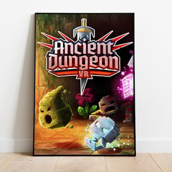 Stampa poster Dungeon antico / Poster di gioco / Decorazione della stanza / Decorazione murale / Decorazione di gioco / Regali di gioco / Poster di videogiochi / Stampa di videogiochi